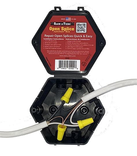 plastic junction box for 6 spliced|open splice junction box lowe's.